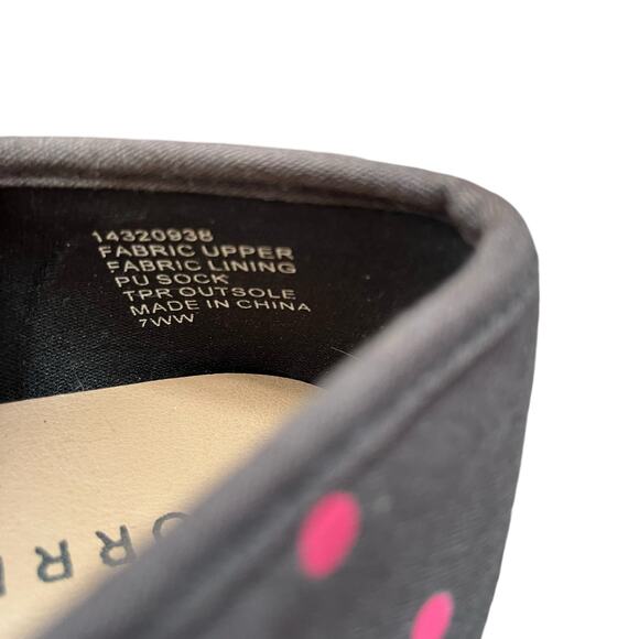 Torrid Slip On Sneakers Size 7 WW Wide PLus Black with Multi-Color Polka Dots - Picture 7 of 7